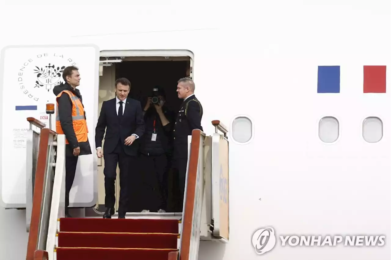 마크롱 프랑스 대통령 국빈 방중…'中과 분리해선 안 돼' | 연합뉴스