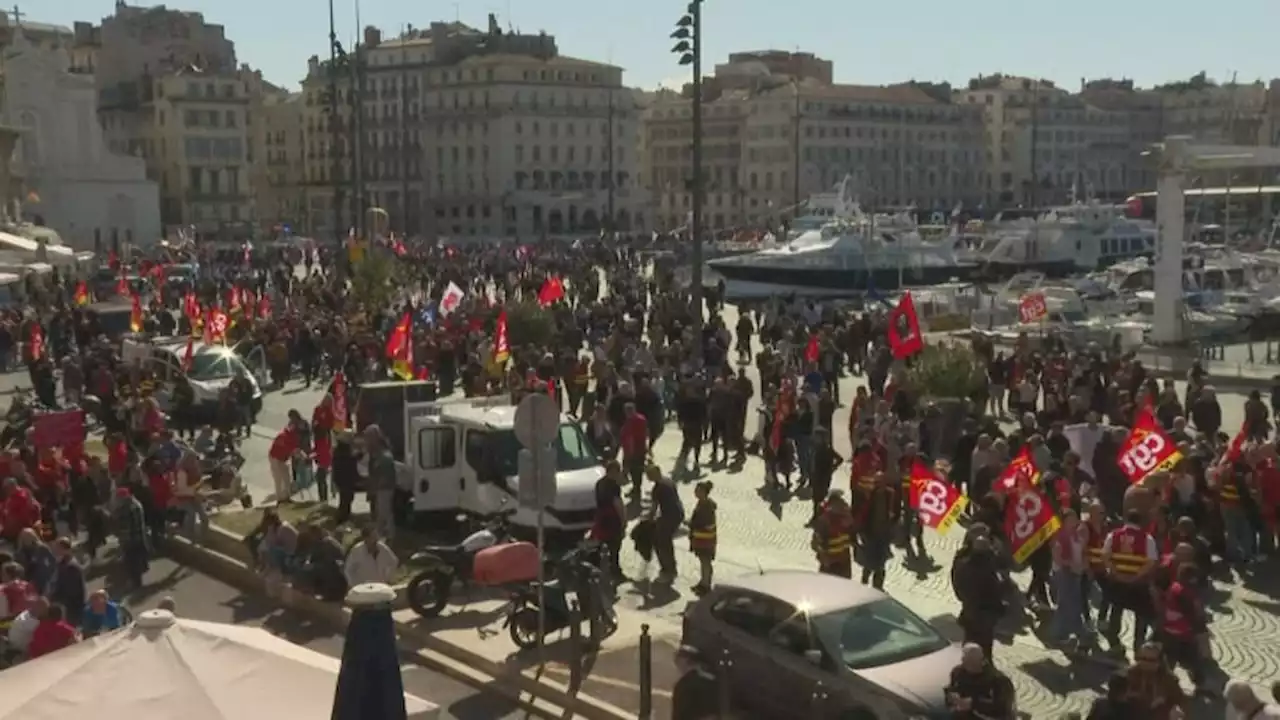 Grève du 6 avril: entre 10.000 et 170.000 manifestants dans les rues de Marseille