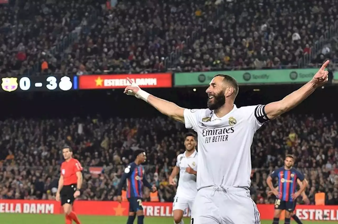 Top Scorer El Clasico - Ukir Hat-trick, Karim Benzema Dekati Lionel Messi dan Cuma Tertinggal 2 Gol dari Cristiano Ronaldo - Bolasport.com