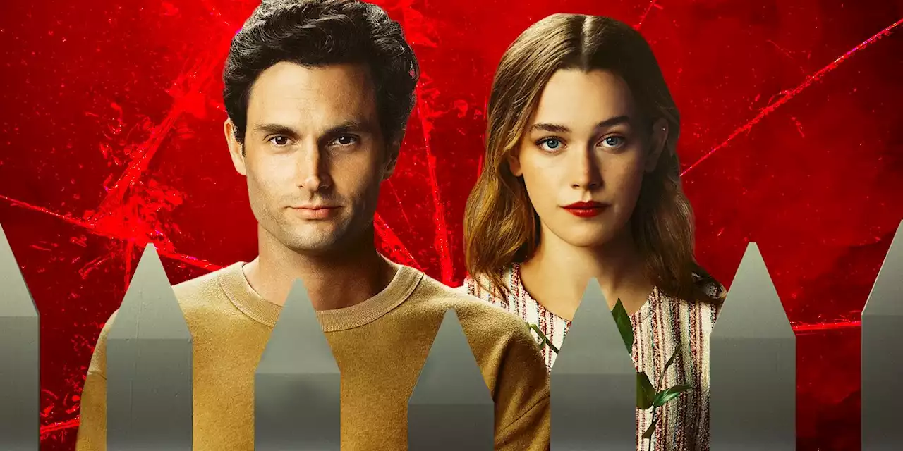 New 'You' Season 4 Images Go Behind-the-Scenes of Penn Badgley and Victoria Pedretti's Reunion