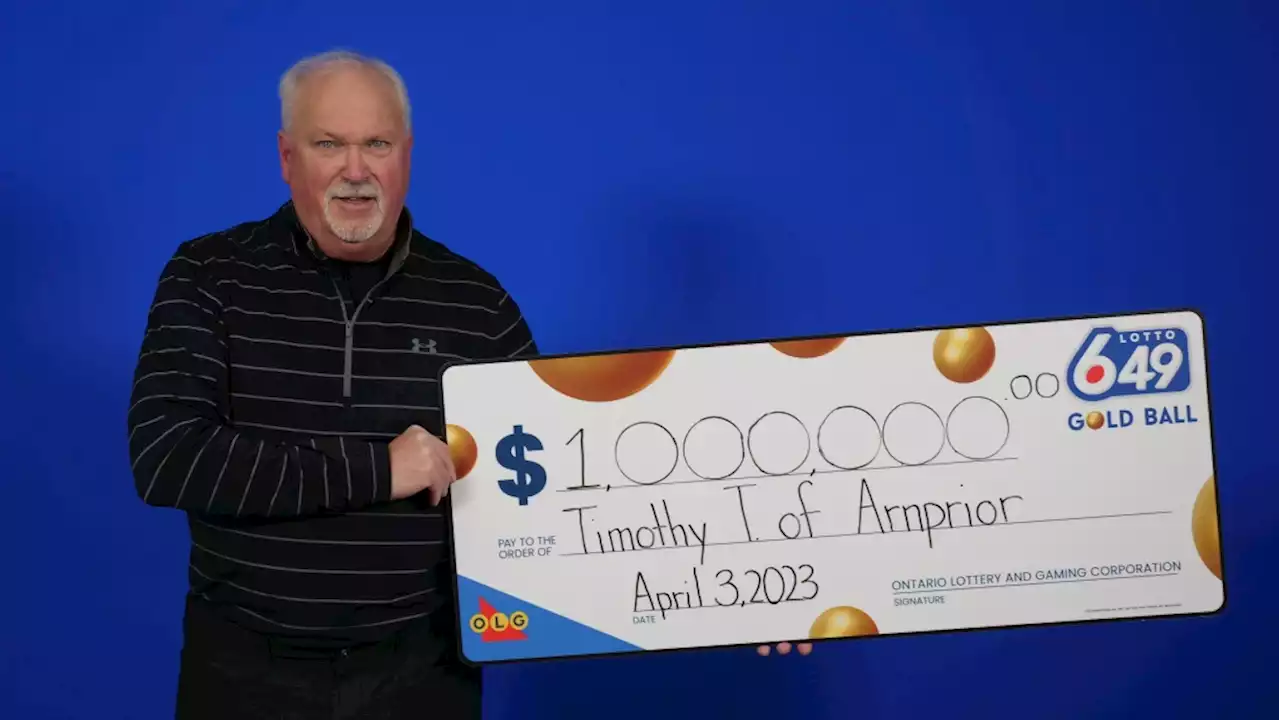 Arnprior, Ont. man wins $1 million Lotto 6/49 prize