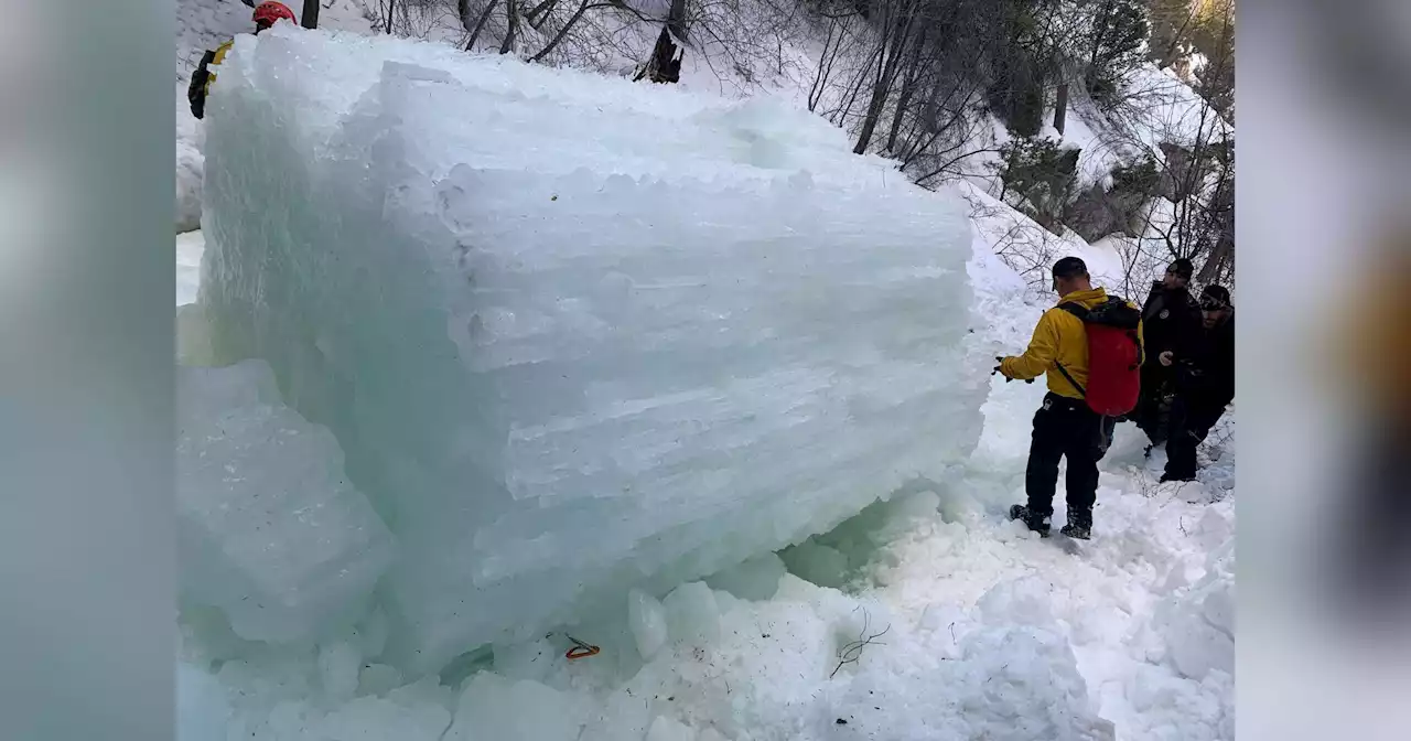 Ice climber in Utah dies after pushing another climber out of the way of falling ice