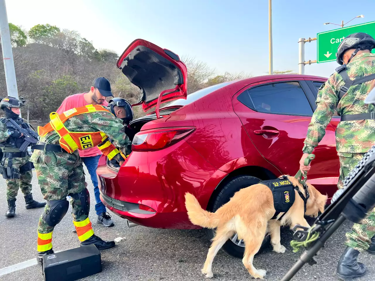 Ejército Nacional despliega controles en las vías del Caribe