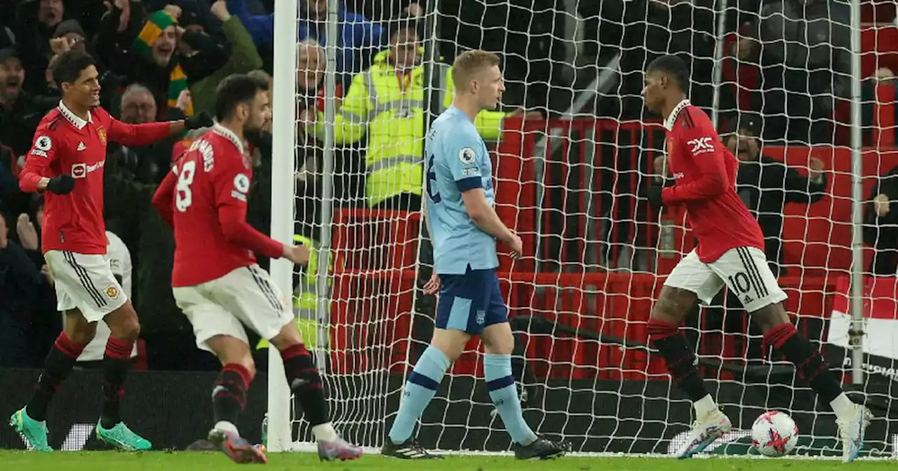 Marcus Rashford y David De Gea le dan el triunfo al Manchester United frente al Brentford