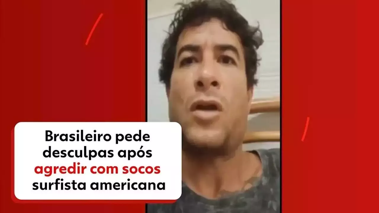 Ex de brasileiro que deu soco em surfista norte-americana diz que também  foi agredida por ele: 'Fui parar no hospital'