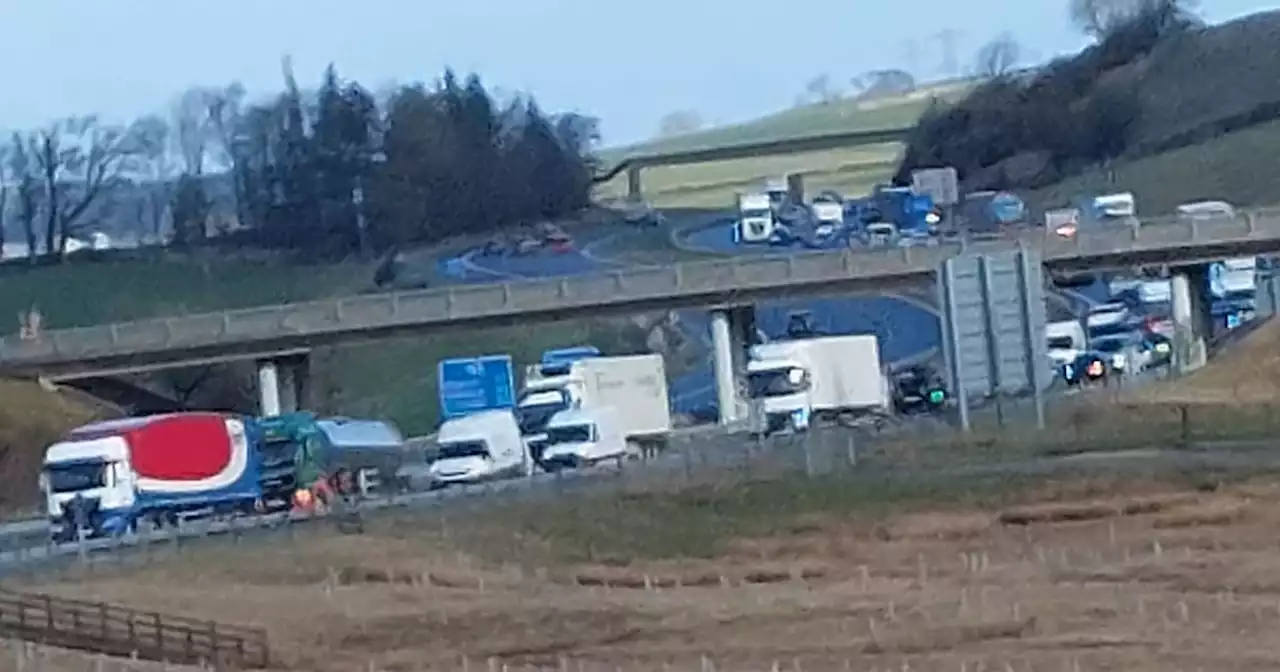 Man arrested and driver airlifted to A&E after M6 shut for seven hours