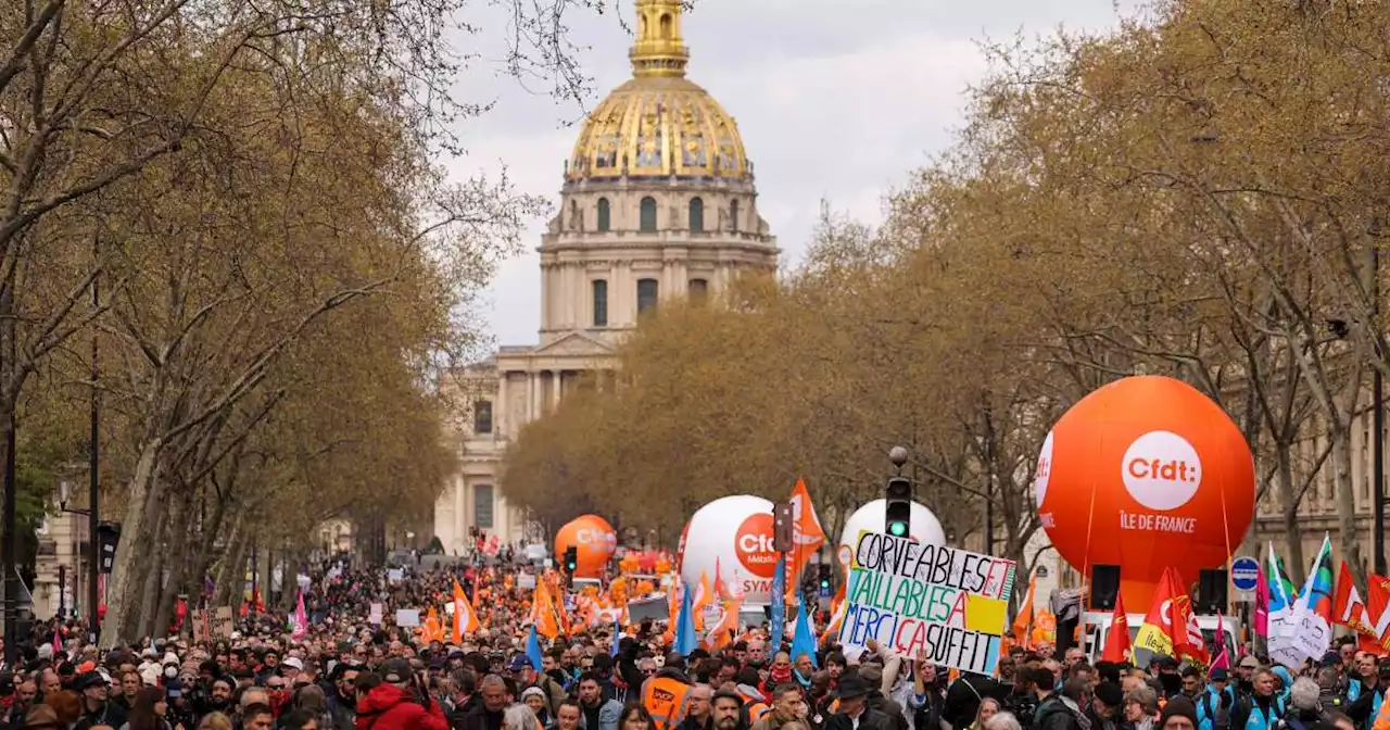 Retraites : 400 000 manifestants à Paris, selon la CGT