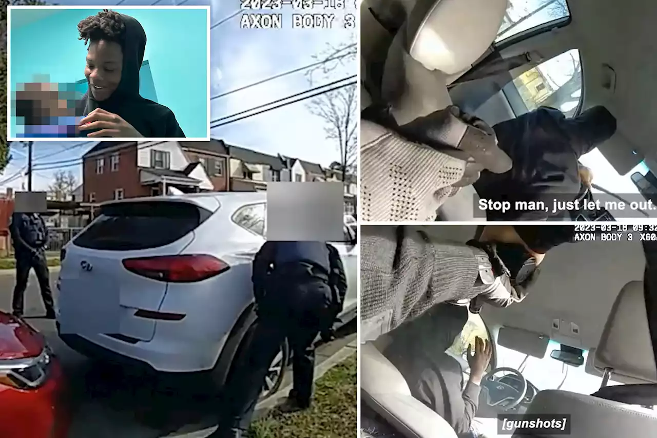 Bodycam video shows moment US Park Police shoot black teen Dalaneo Martin dead in stolen car