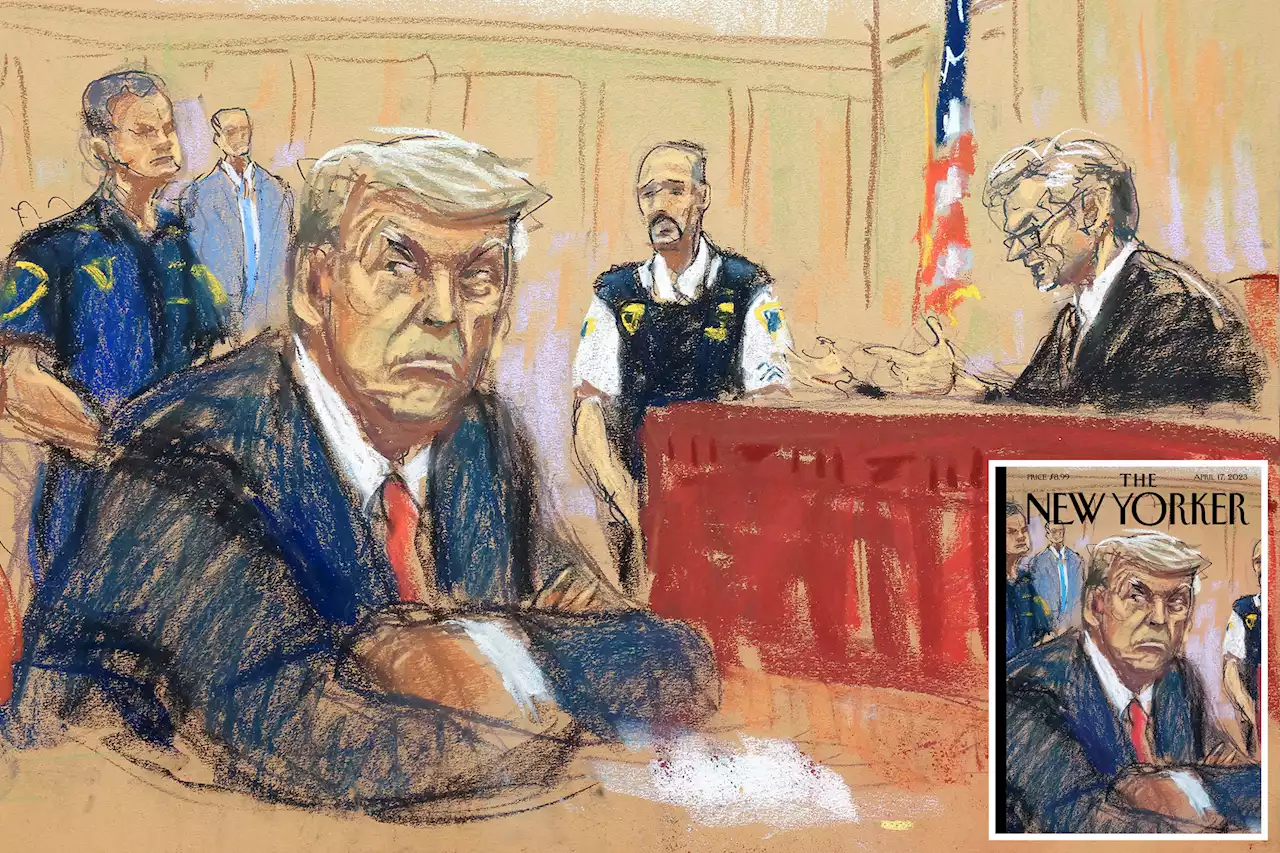 Trump will be first New Yorker cover featuring courtroom sketch