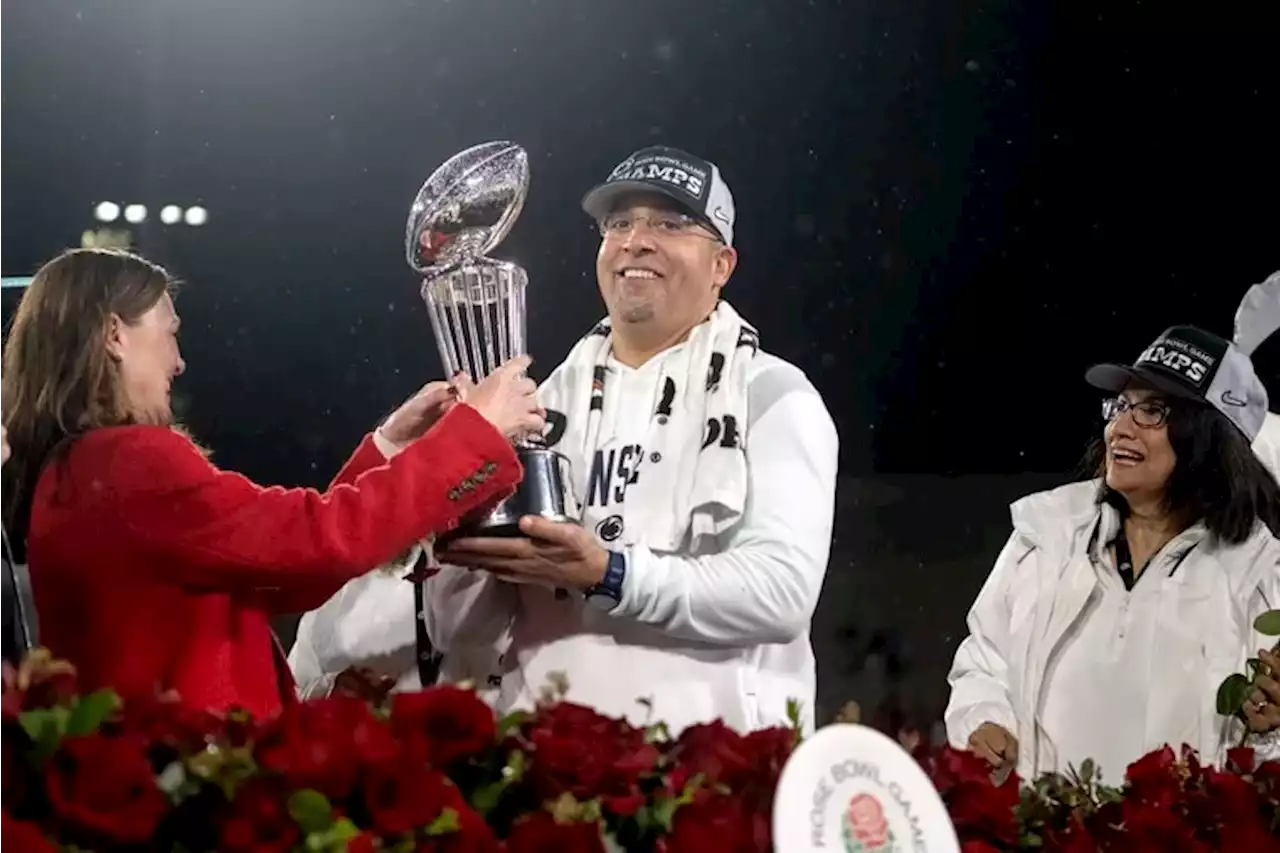 A private jet flew Penn State’s president to the Rose Bowl. Who paid for it?