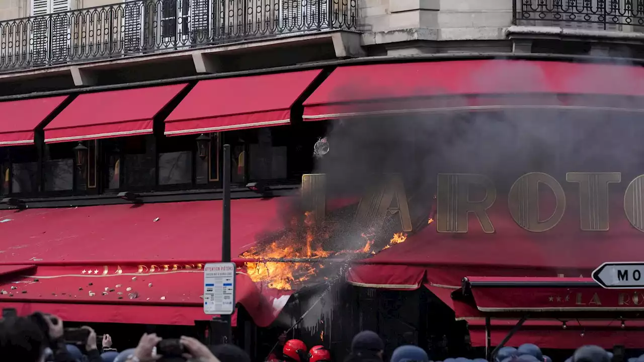 French protests: One of President Macron's 'favourite restaurants' set on fire and dead rats thrown at city hall