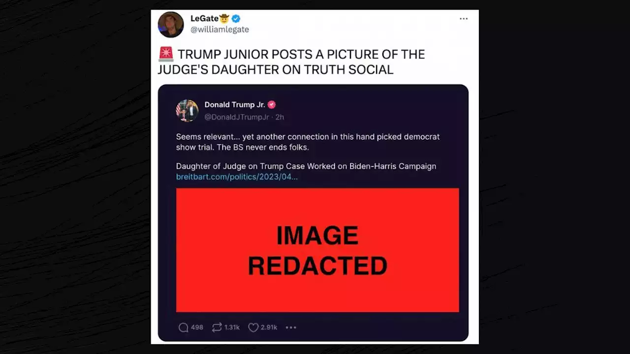 Pic of Judge's Daughter Politicized and Manipulated After Trump Arraignment