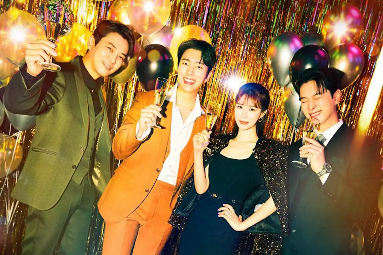 Yoo In Na, Joo Sang Wook, Yoon Hyun Min, And 2PM’s Chansung Toast To Love In Poster For Upcoming ENA Rom-Com