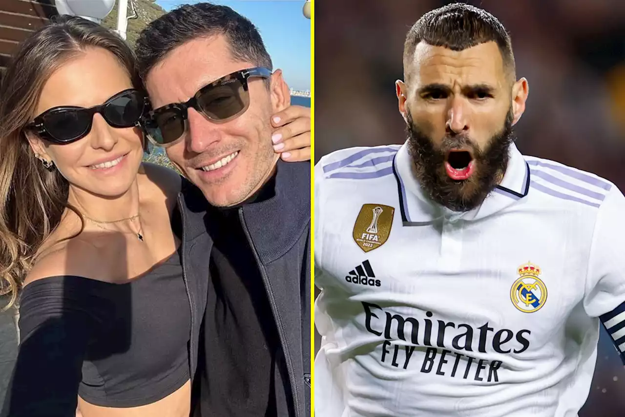 Lewandowski's wife is married to 'the best footballer', but Benzema will disagree