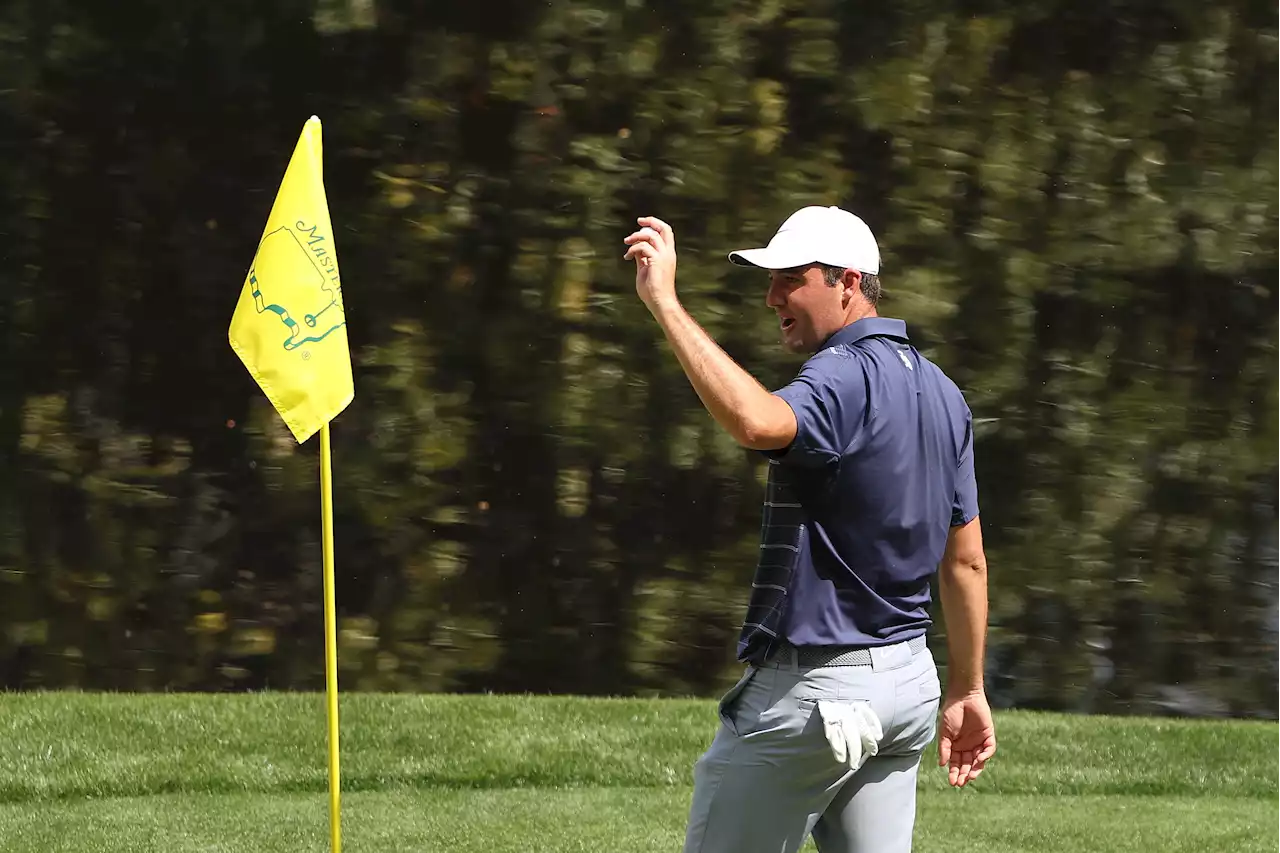 Watch Scheffler slam dunk hole-in-one at Masters as Power fires back-to-back