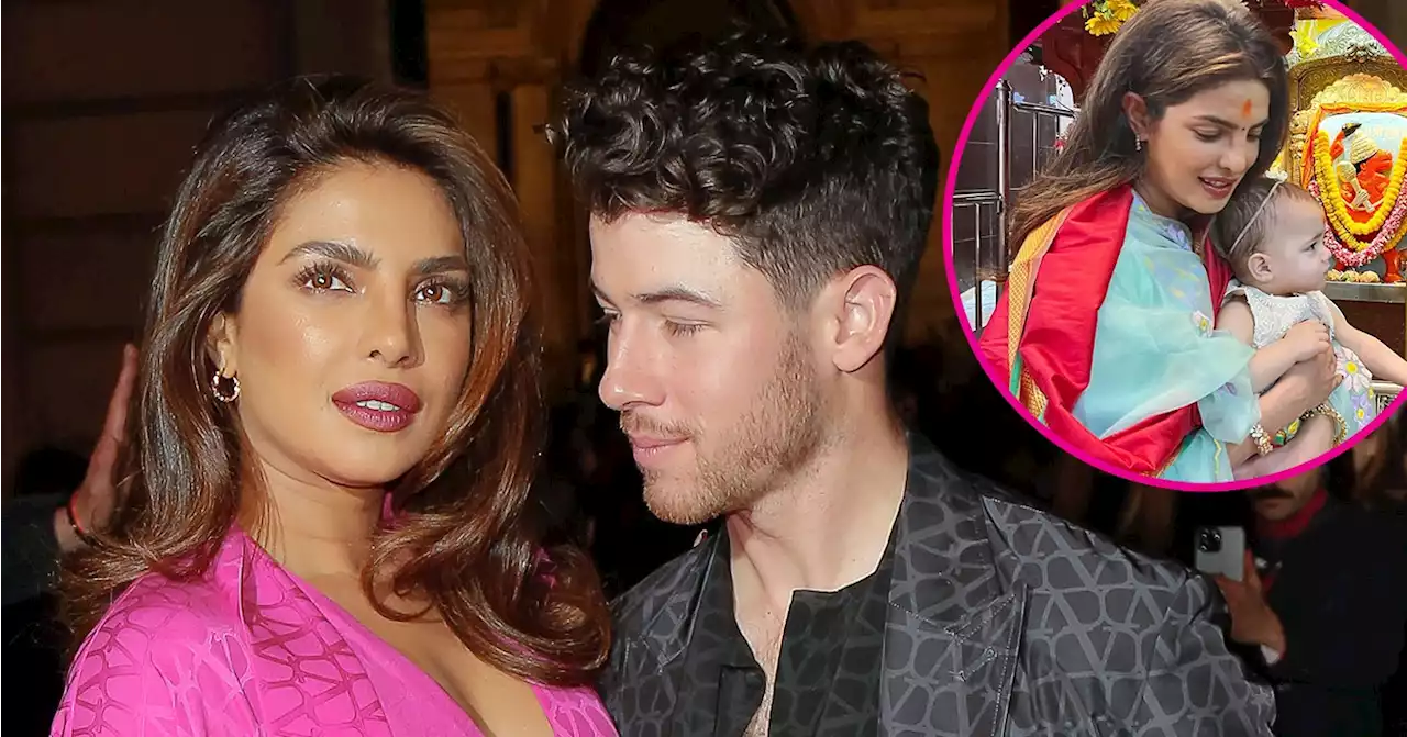 1st India Trip! Priyanka Chopra Poses With Her, Nick's Daughter in Mumbai