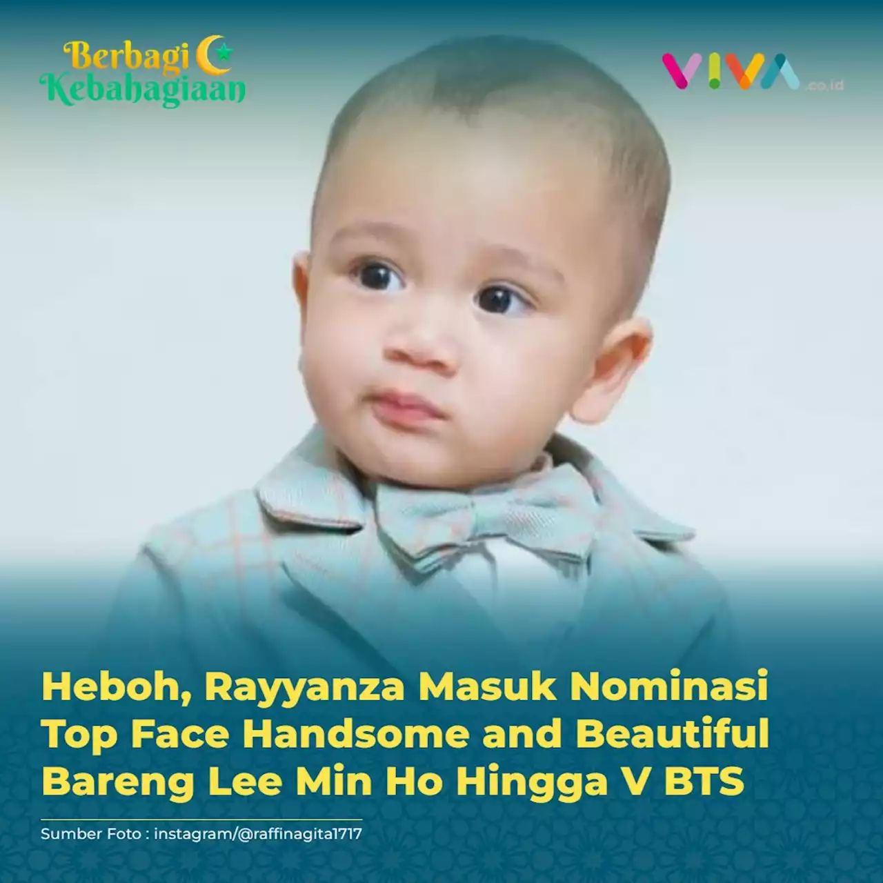 Heboh, Rayyanza Masuk Nominasi Top Face Handsome and Beautiful Bareng Lee Min Ho Hingga V BTS