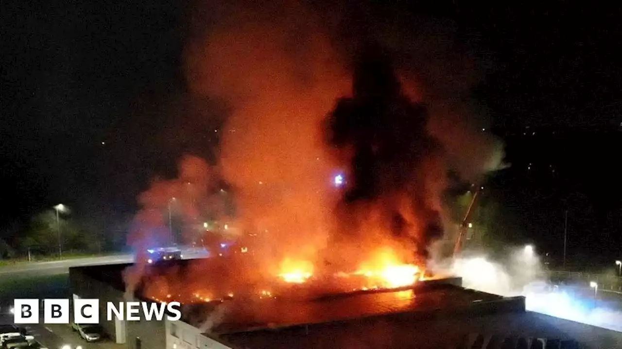 Fire breaks out at Jaguar Land Rover salesroom in Preston