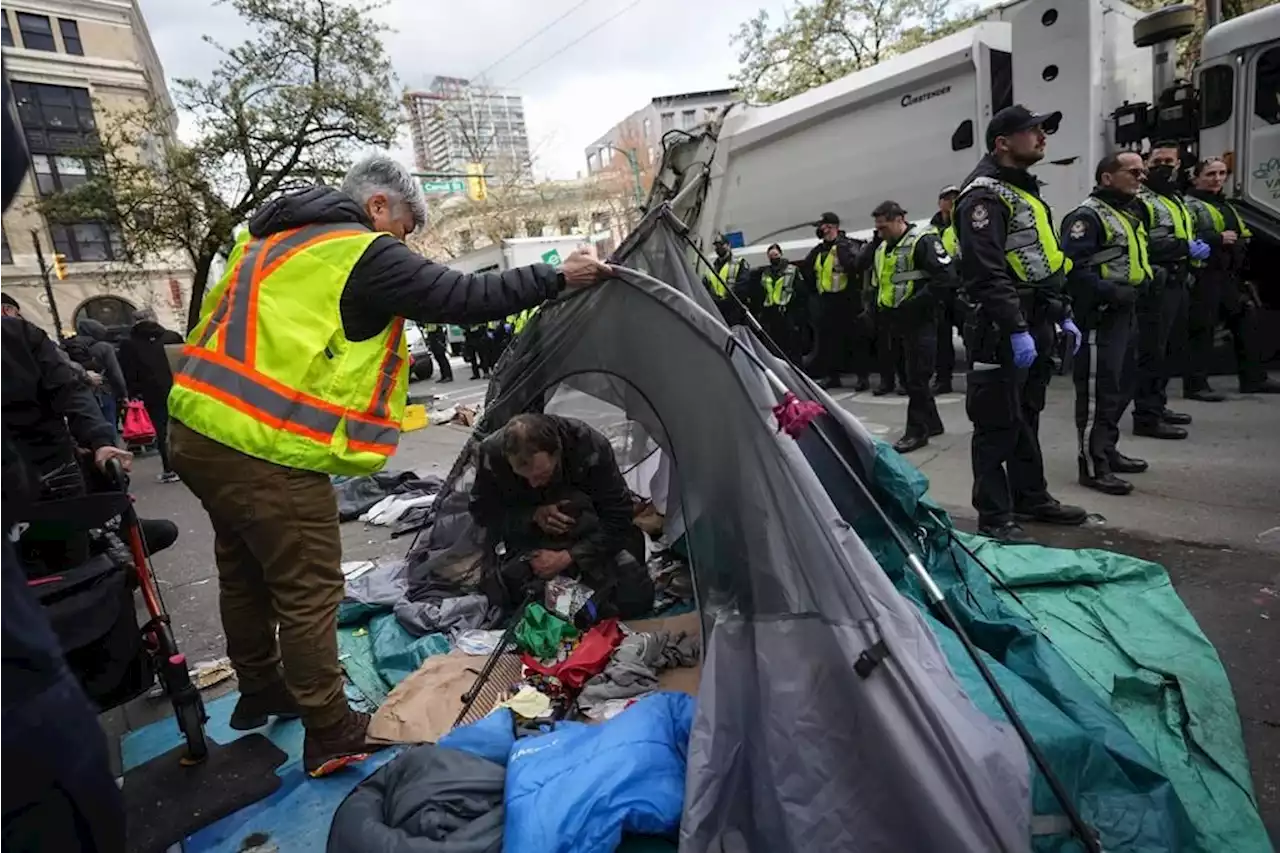 Back on Vancouver's Hastings Street, no tent, no mattress, nowhere to go