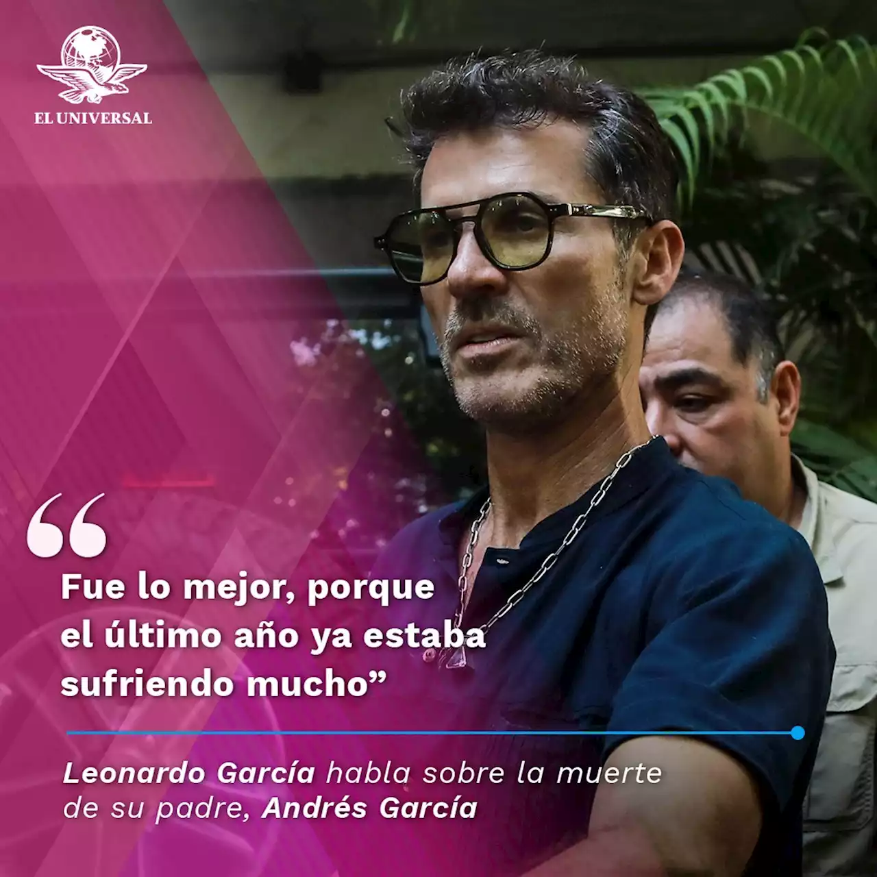 Leonardo García llega a Acapulco para estar presente en el funeral de su padre, Andrés García