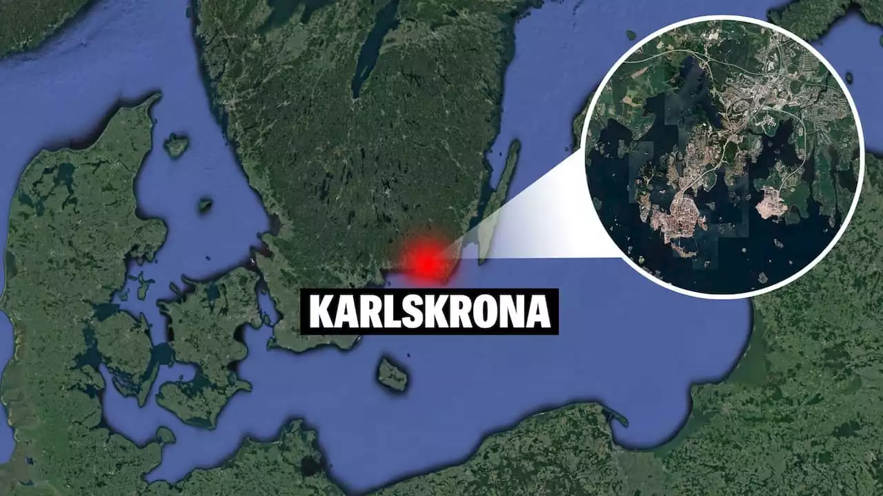 Man skjuten av polis i Karlskrona