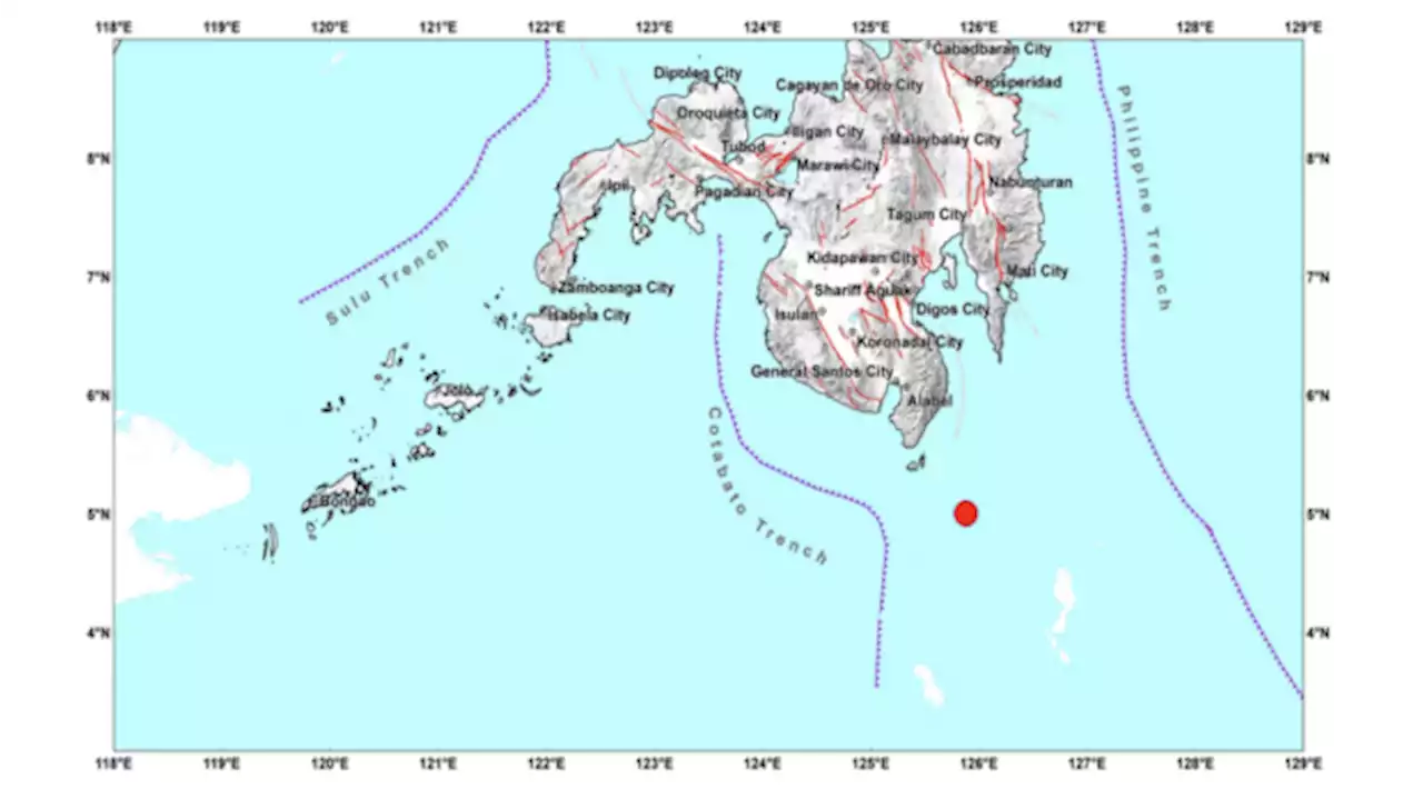 Magnitude 4.2 earthquake rocks Davao Occidental town