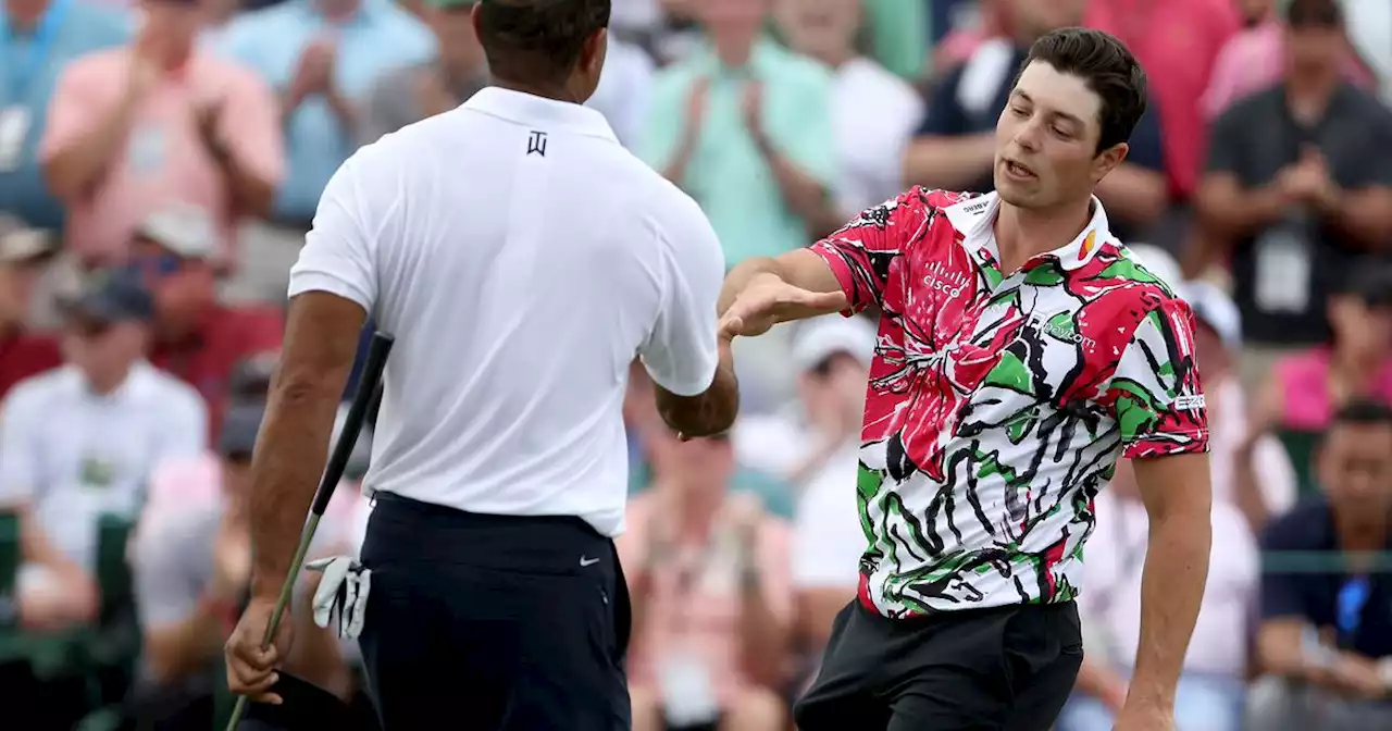 Viktor Hovland among those to take advantage of the conditions in first round at Augusta