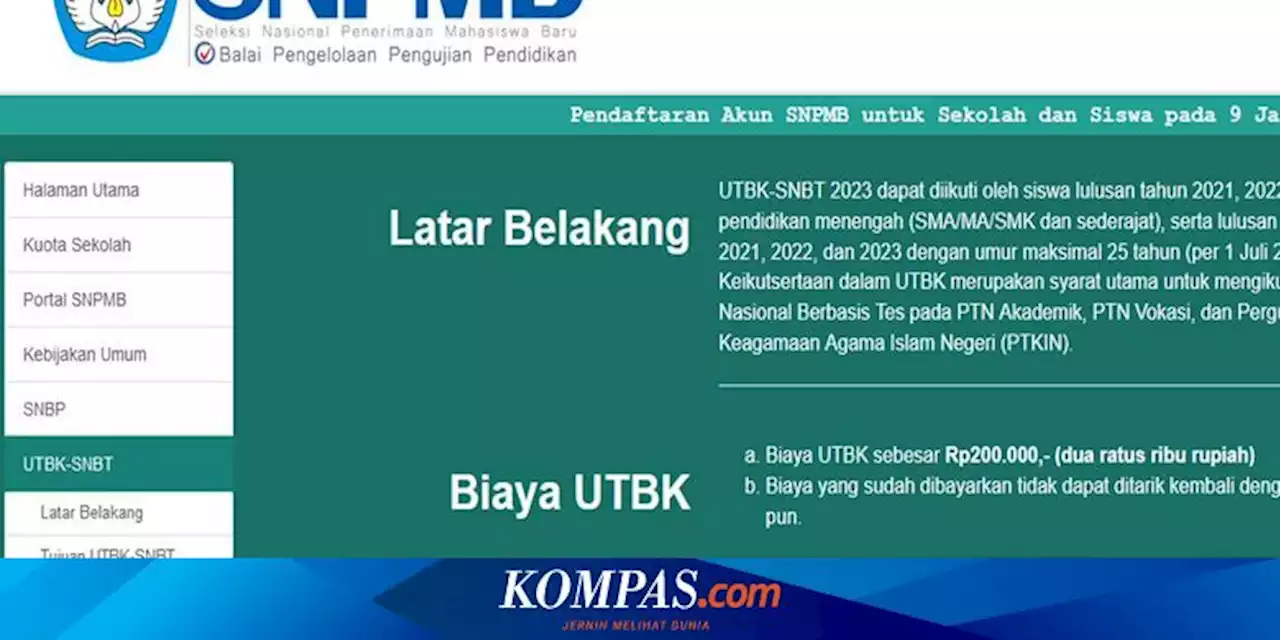 Ini Tujuan, Syarat, Jadwal dan Materi UTBK SNBT 2023