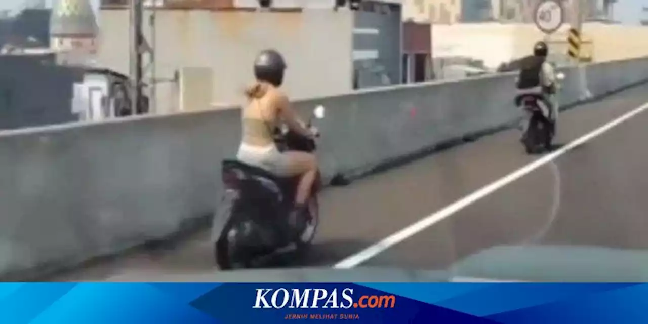 Viral, Video Dua WNA Pengendara Motor Masuk Tol Becakayu