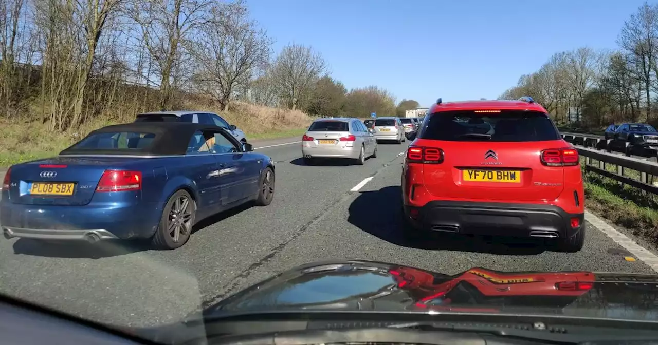 M6 traffic misery live as bank holiday congestion stretches along motorway