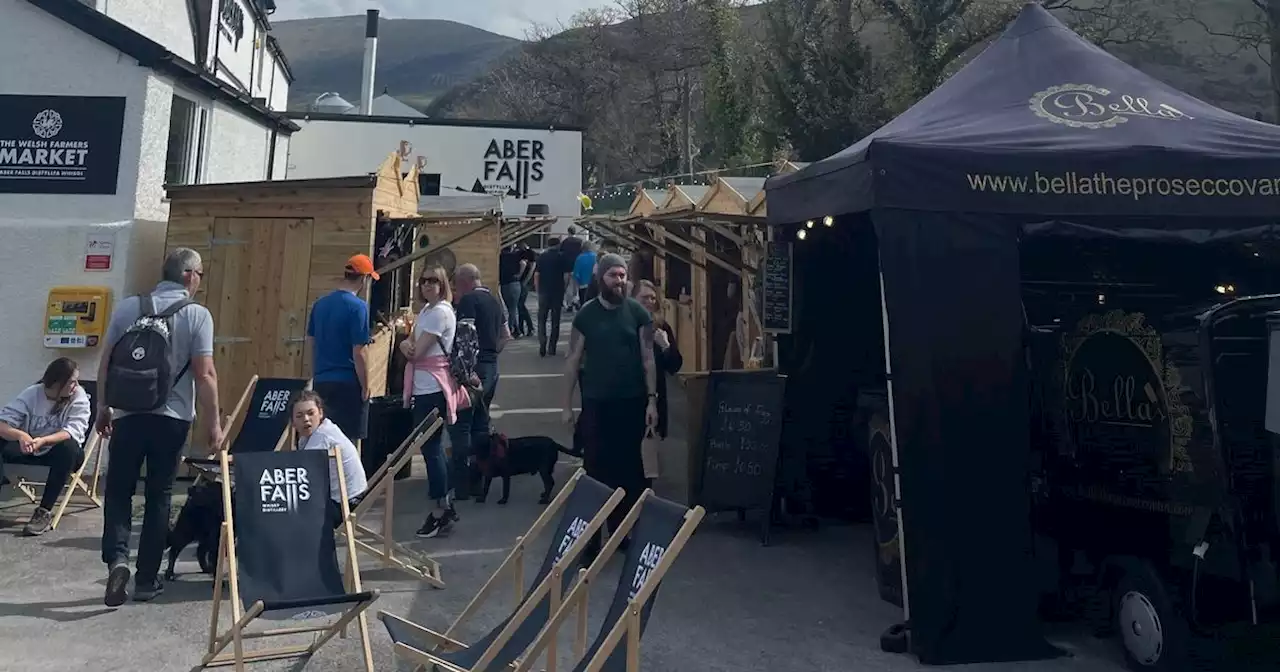 The beautiful distillery in a stunning location with its own Easter market