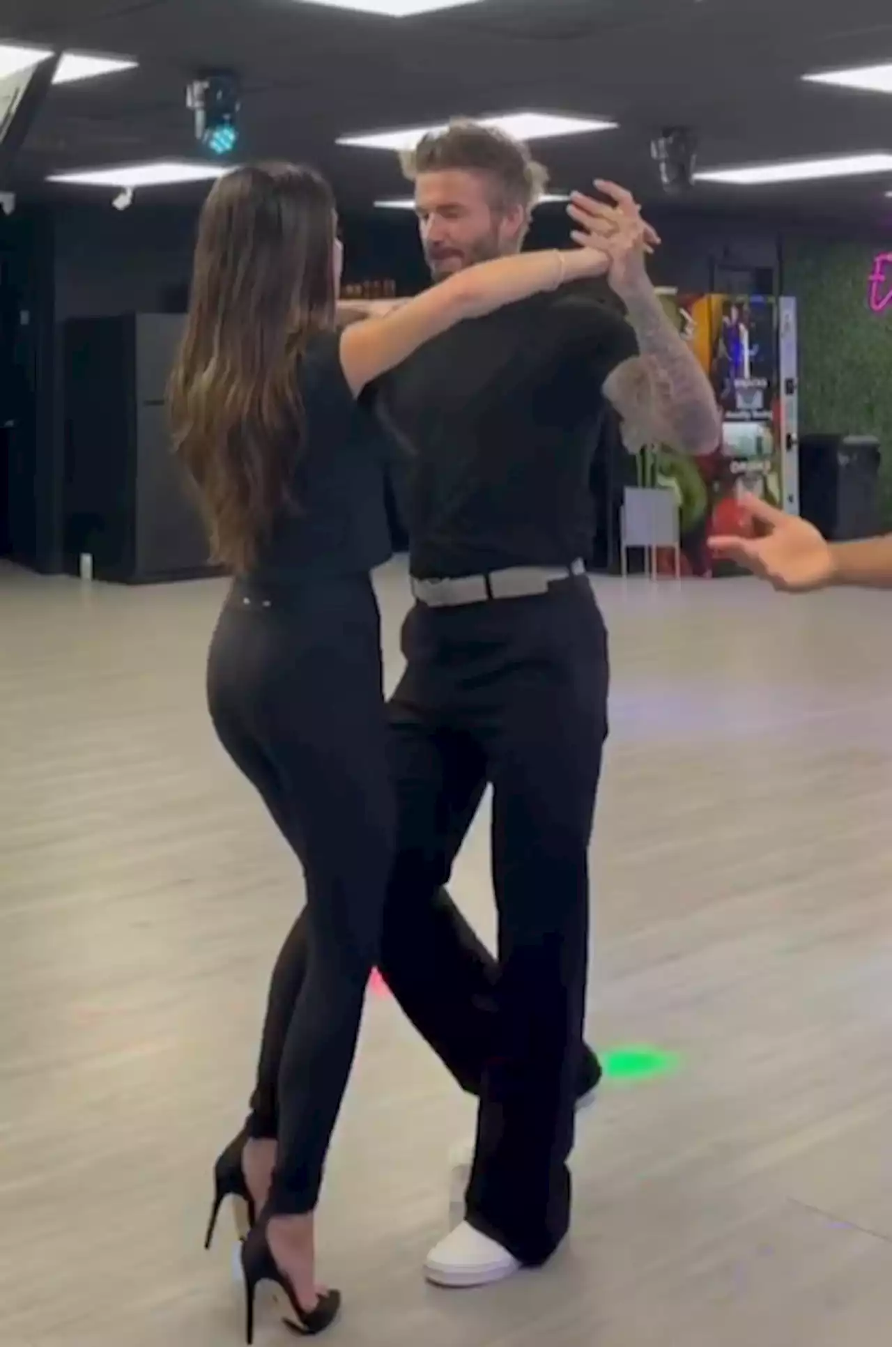 Así la clase de salsa de los Beckham