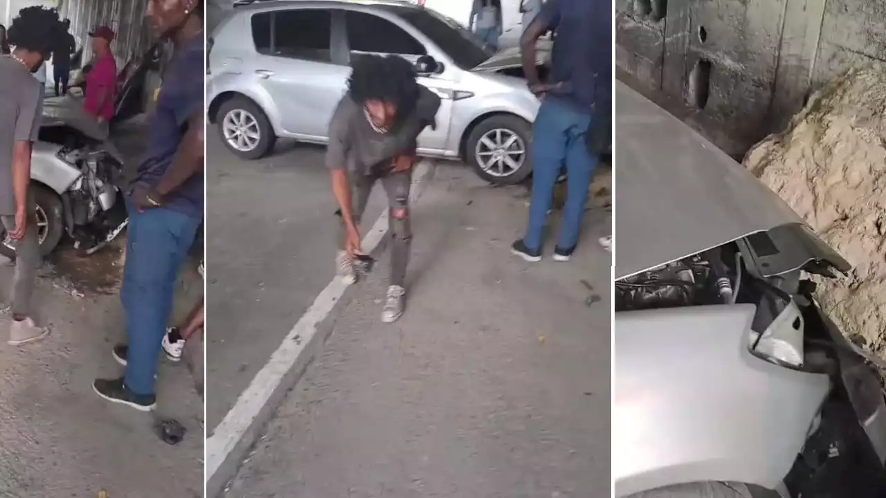 [VIDEO] Accidente en el deprimido cerca a la Oriental deja un ‘habitante de calle’ herido