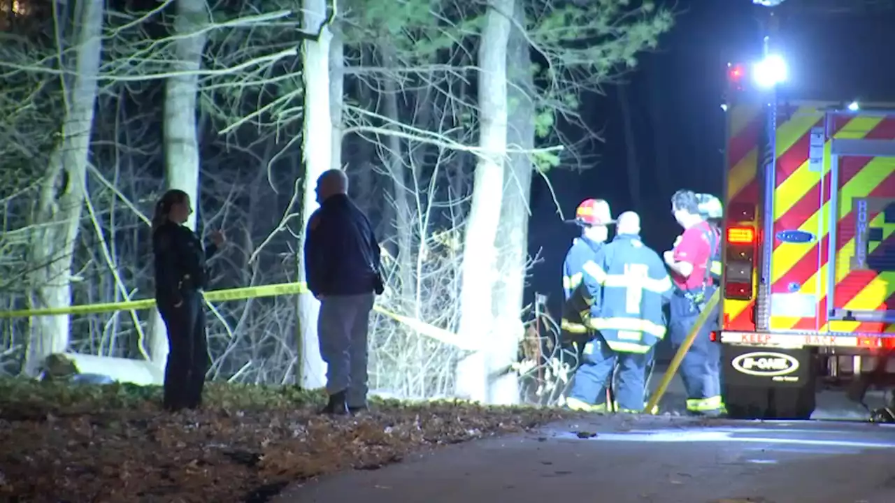 Body Found Inside Burning Vehicle in Rowley Following Crash, DA's Office Says