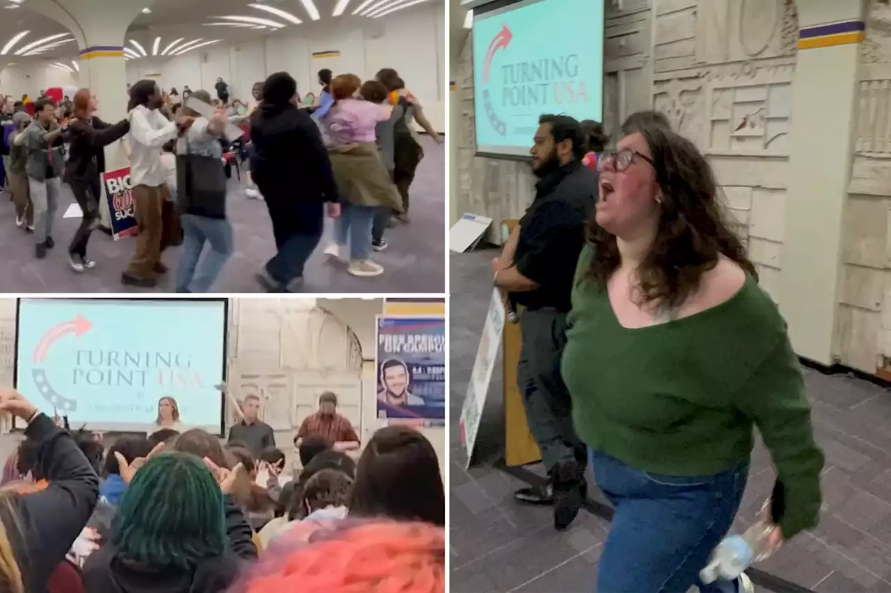 SUNY Albany protesters march, dance and destroy Bible to shut down conservative speaker Ian Haworth