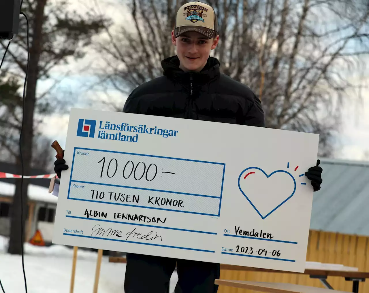 Albin skottade hem 10 000 kronor