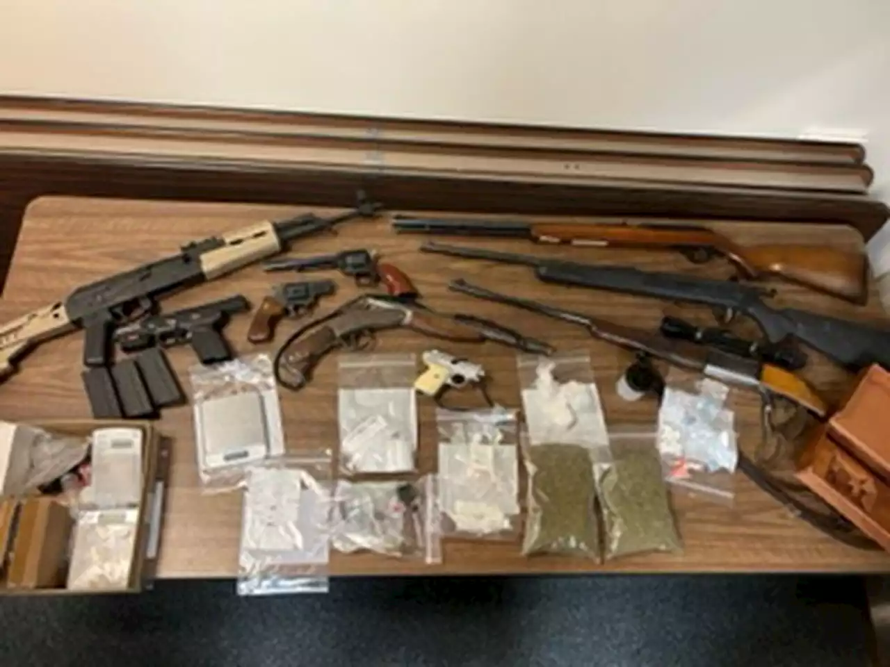 Pa. officers raid apartment behind their police station, find 5 children among guns, drugs and explosives