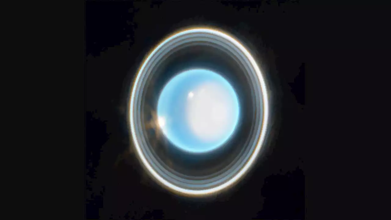 Ice giant Uranus shows of its many rings in new JWST image