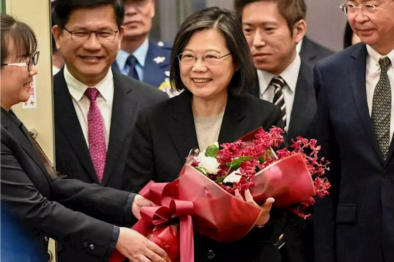 Taiwan won't be stopped from engaging with world, President Tsai says upon return from US