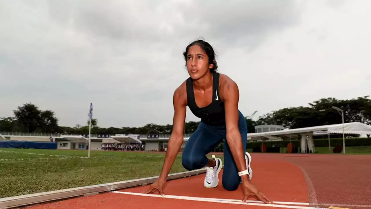 Just how fast is record-breaking national sprinter Shanti Pereira? TODAY reporter takes to the track to find out