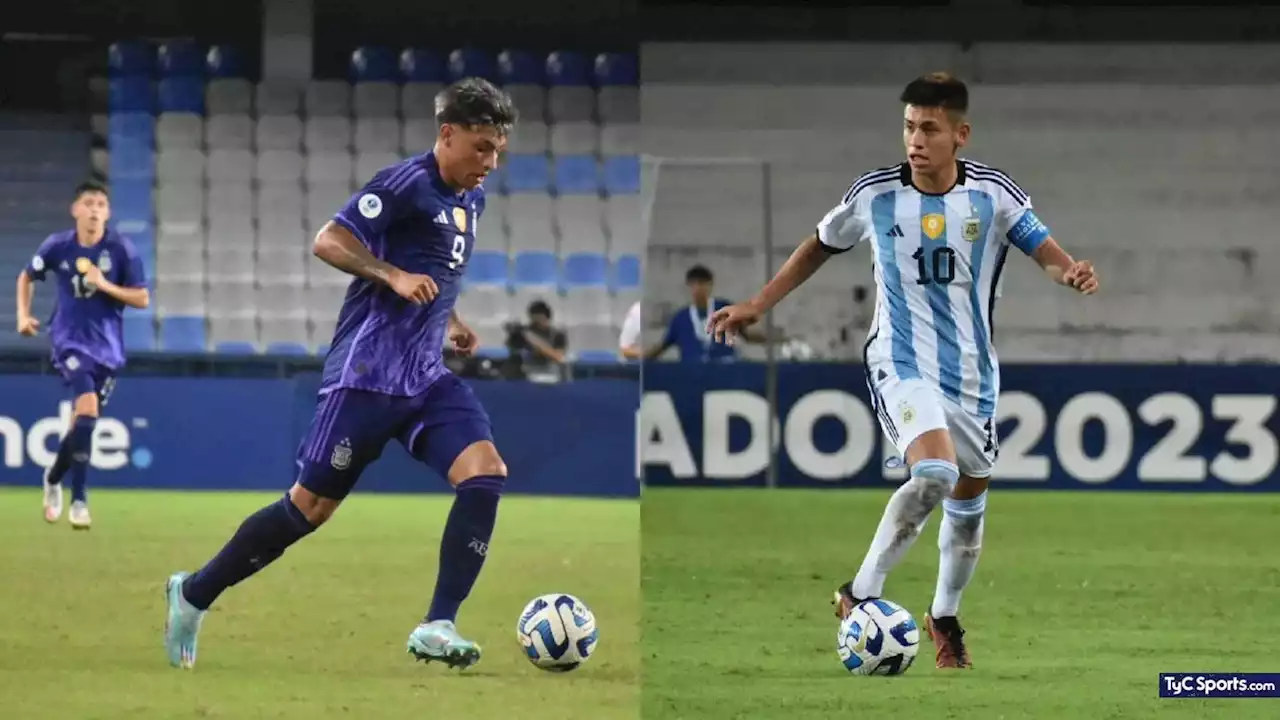 ¡De River a brillar en la selección! Echeverri y Ruberto, la dupla por la que pasan los goles de la sub-17 - TyC Sports