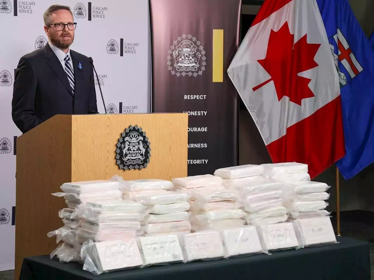 Two men arrested, 90 kg of cocaine seized in undercover bust: Calgary police