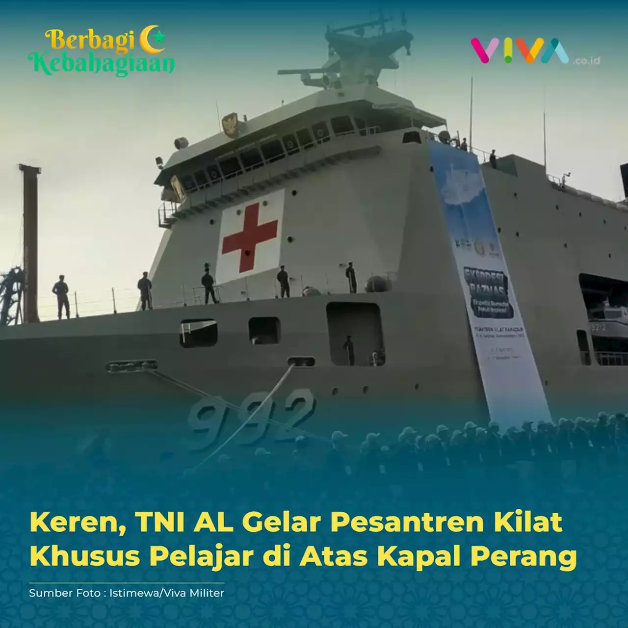 Keren, TNI AL Gelar Pesantren Kilat Khusus Pelajar di Atas Kapal Perang