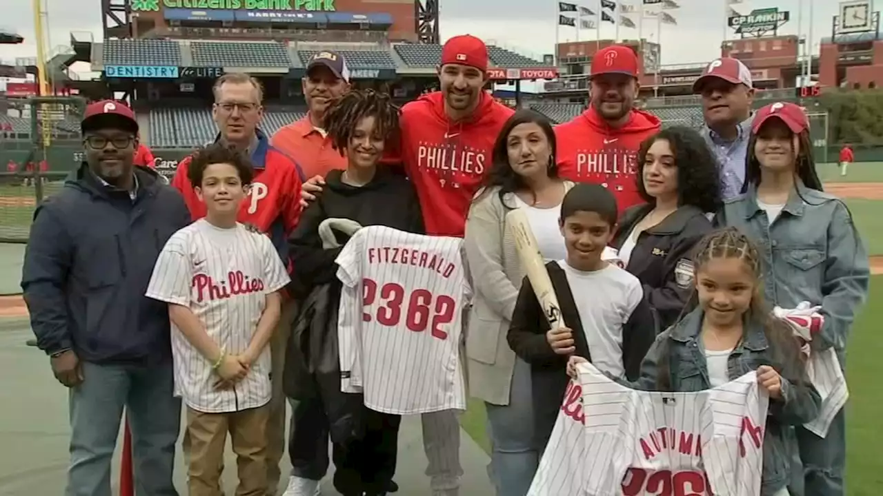 Philadelphia Phillies honor fallen Temple University sergeant during home opener