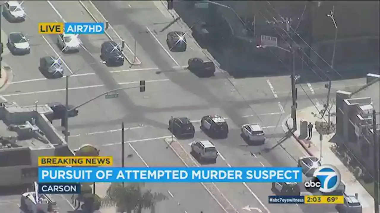 LAPD chases murder suspect for 2 hours and in 2 different vehicles through Los Angeles