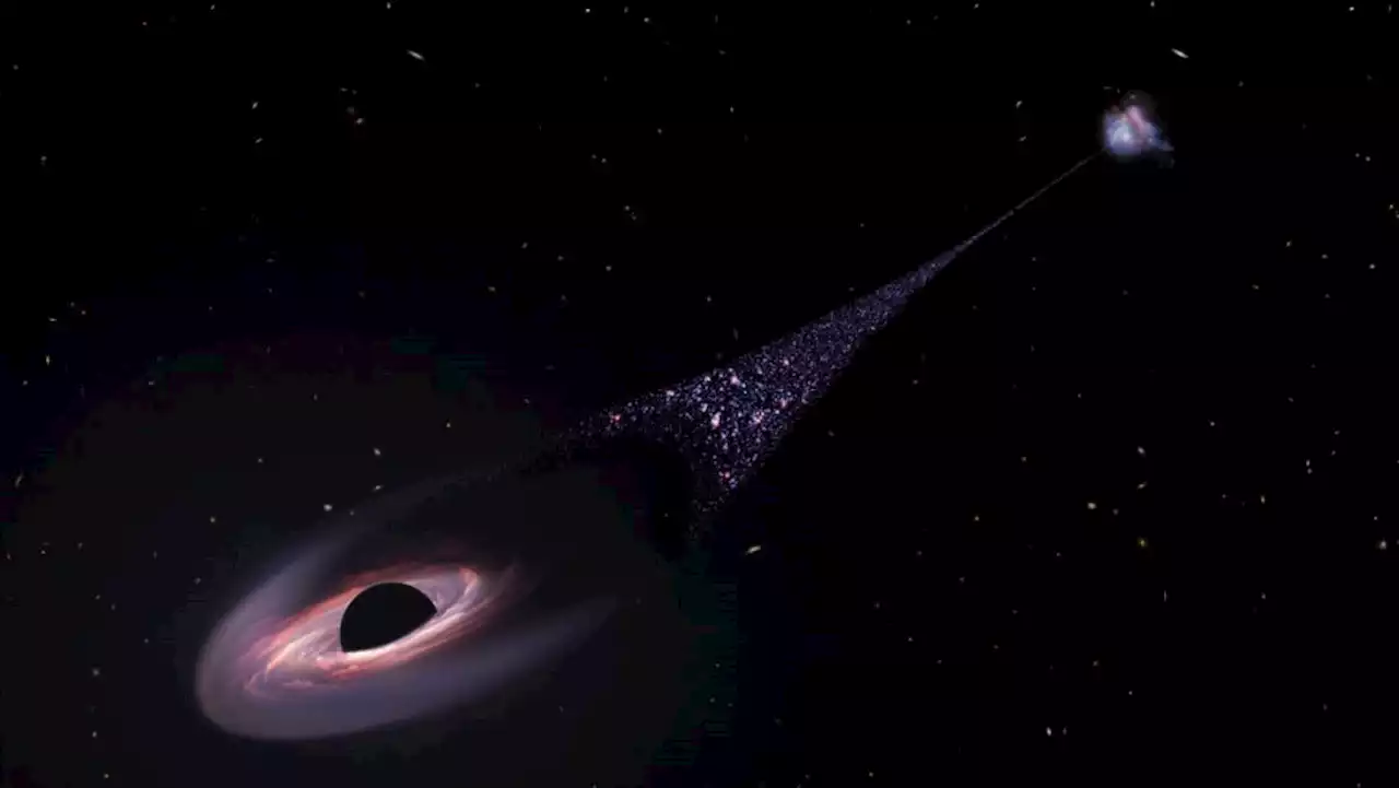 Runaway black hole creating trail of new stars: Scientists