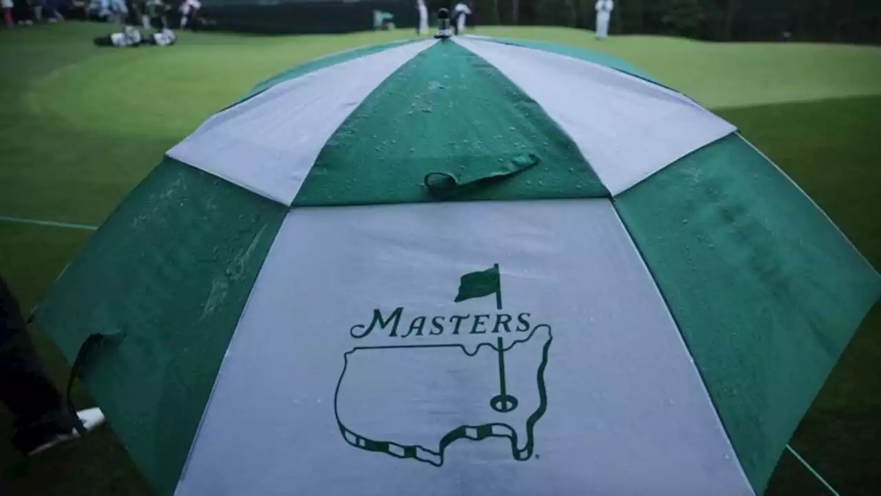 Weather-hit Masters resumes at rainy, chilly Augusta