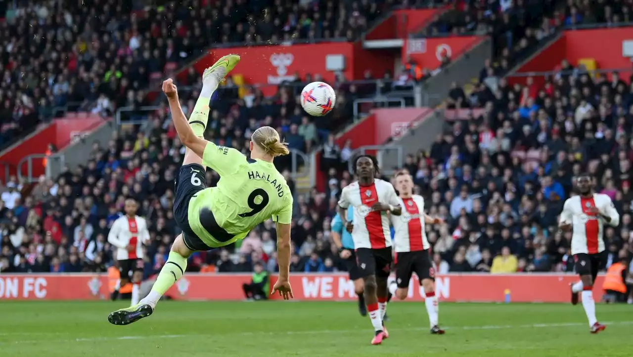 Man City gewinnt 4:1 in der Premier League: Hier schießt sich Haaland für das Bayern-Spiel warm