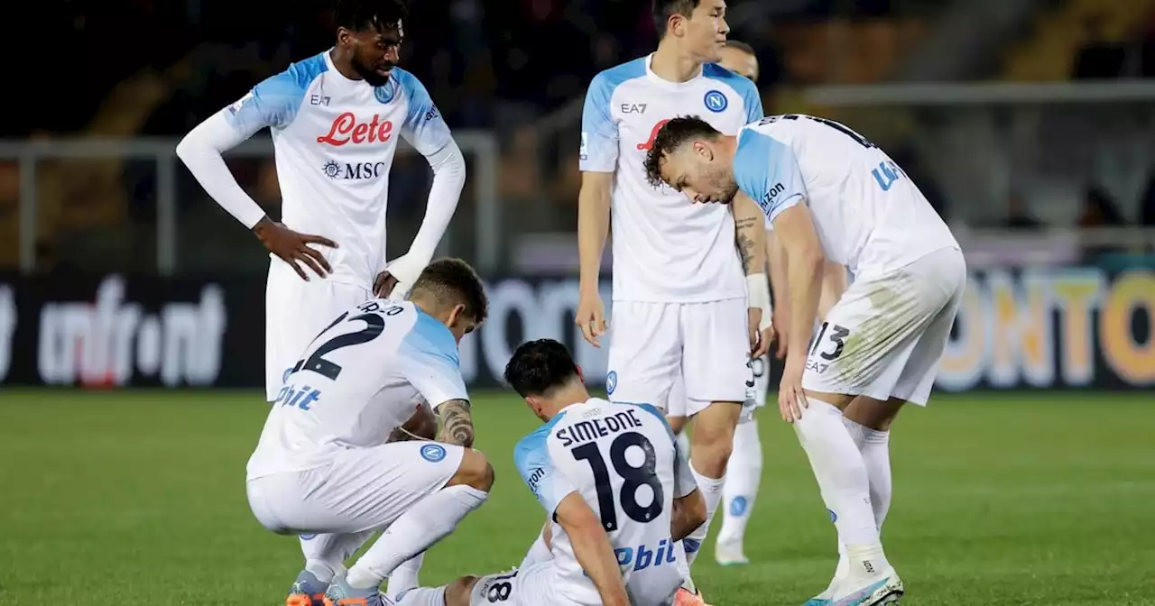 Napoli dio un gran paso hacia el Scudetto, pero se lesionó Simeone