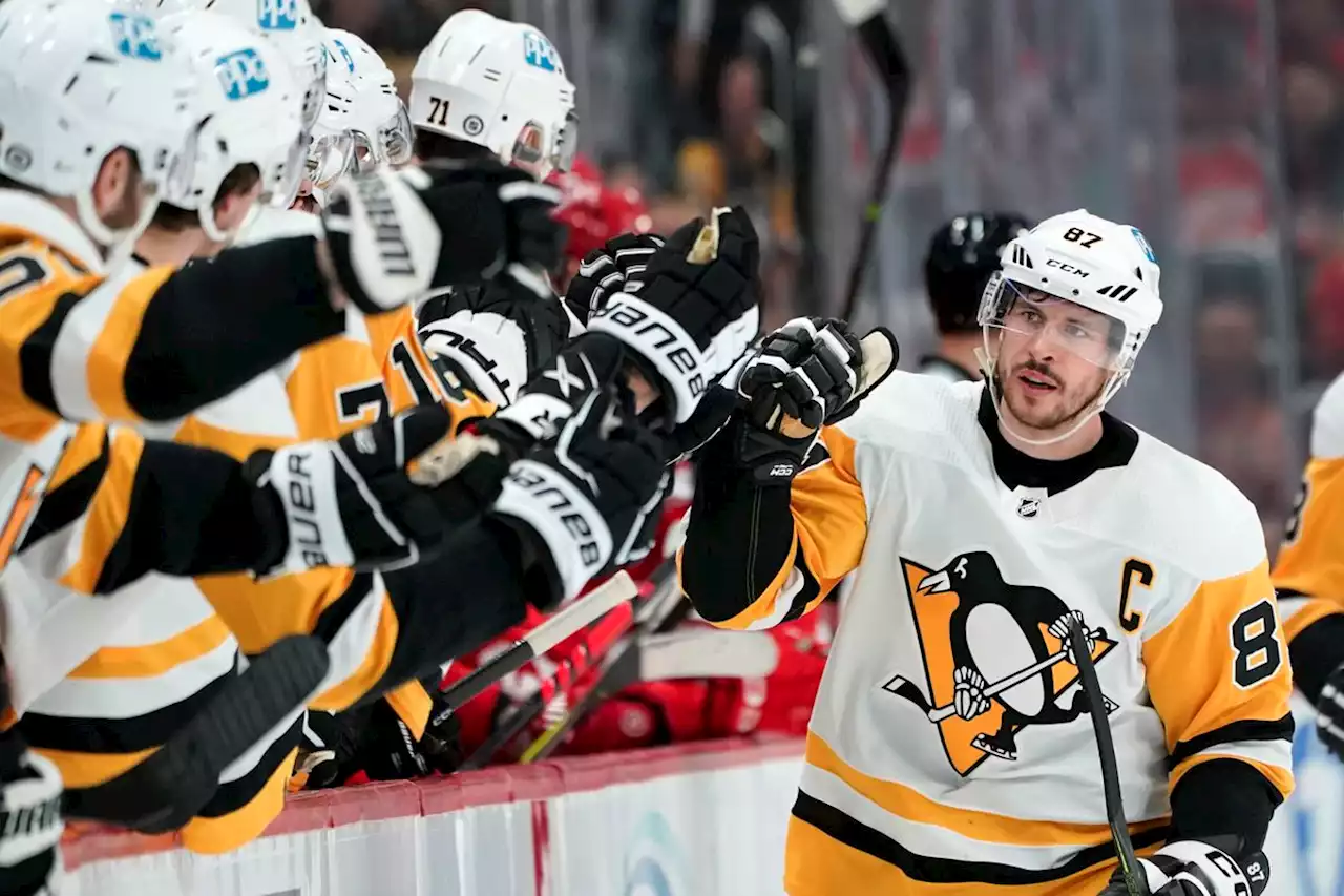 Sidney Crosby reaches 1,500 points as Penguins clip Wings